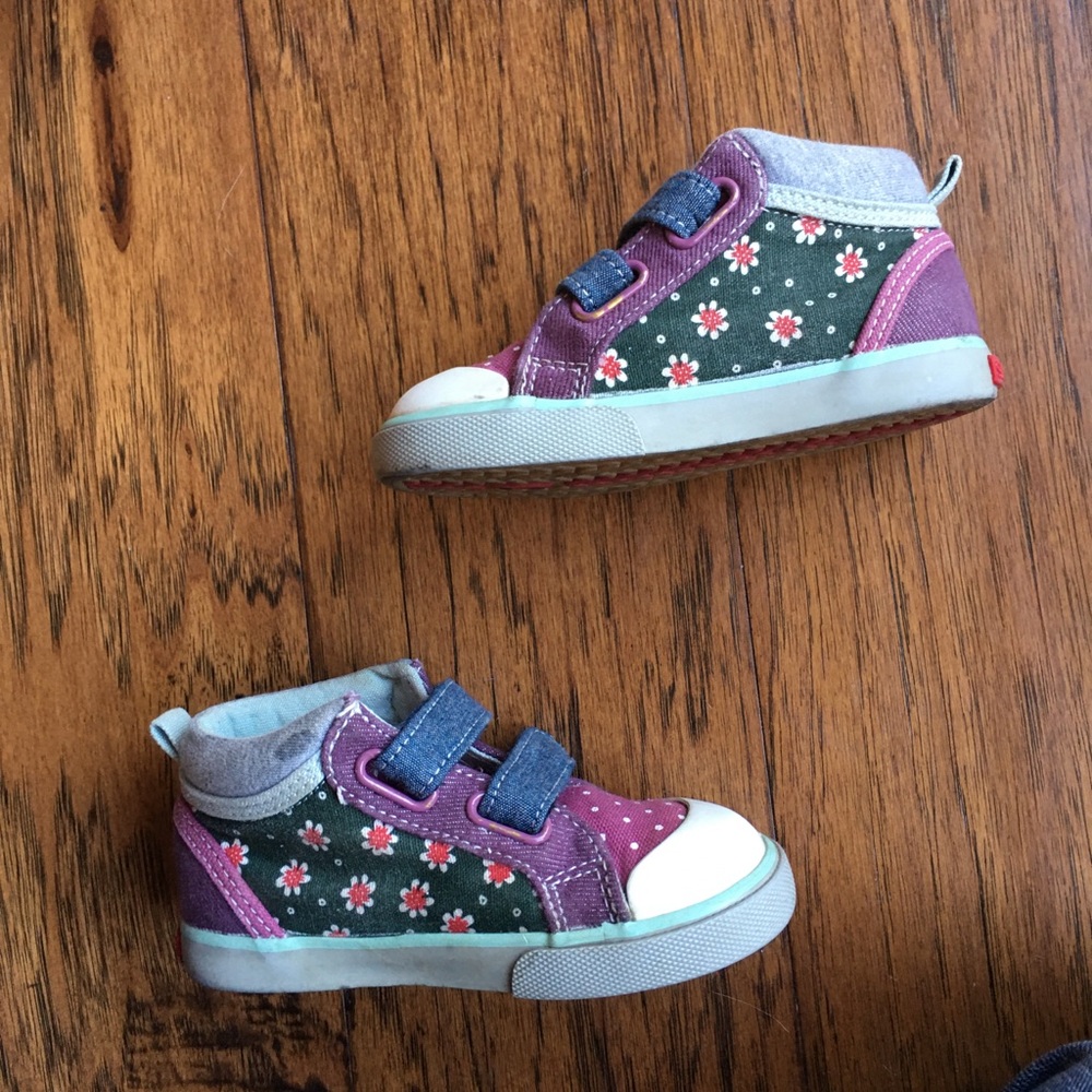 Little girl See Kai Run high tops